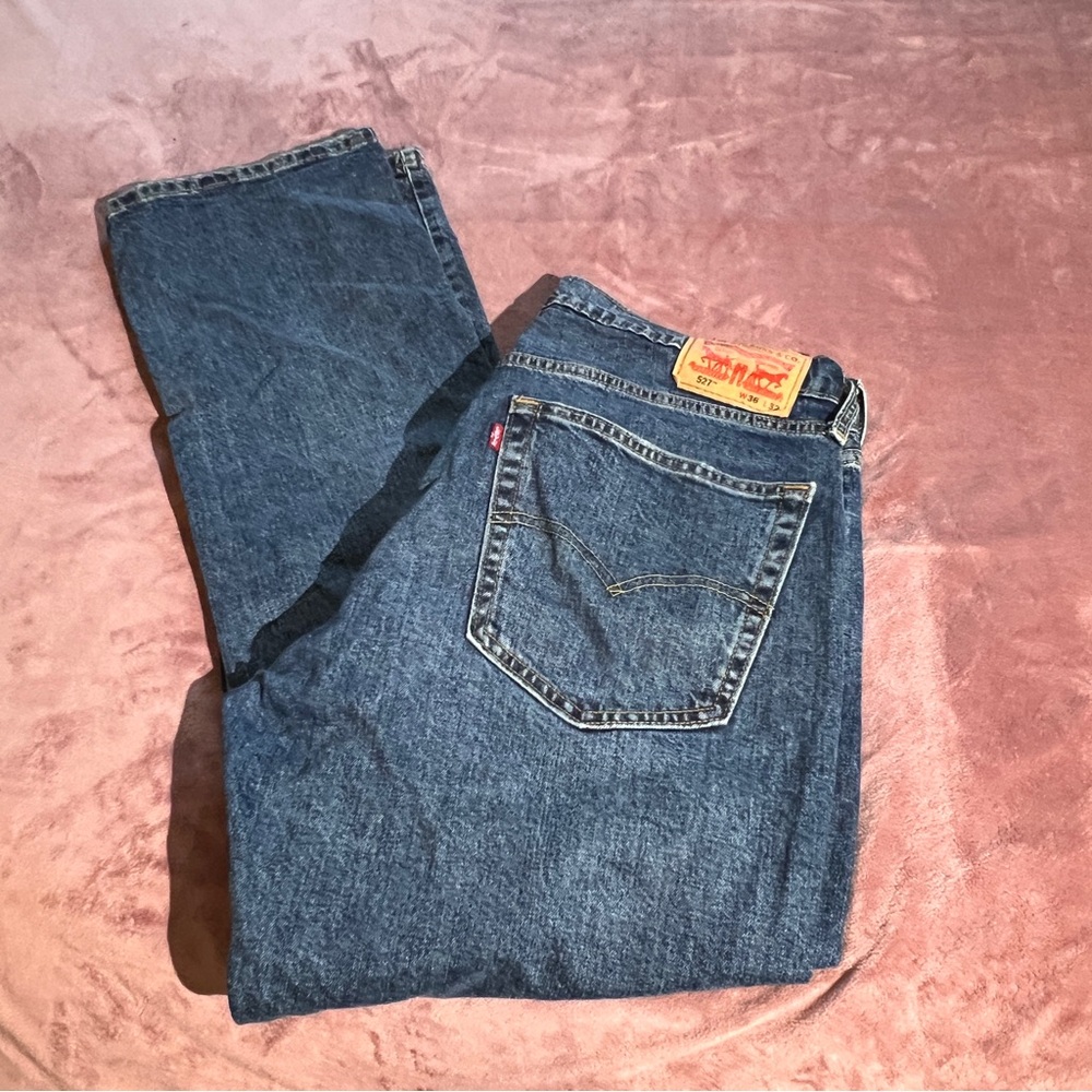 Levi's 527 Classic Indigo Bootcut Jeans (Size 36x32)